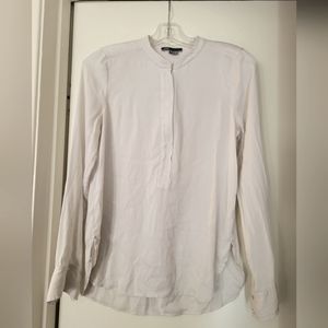 White long-sleeve blouse